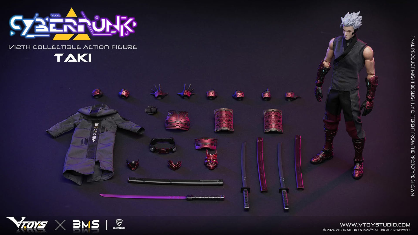 Preventa Figura Cyberpunk Samurai - The Crimson Dawn of the Blade marca VTOYS VSD012 escala 1/12