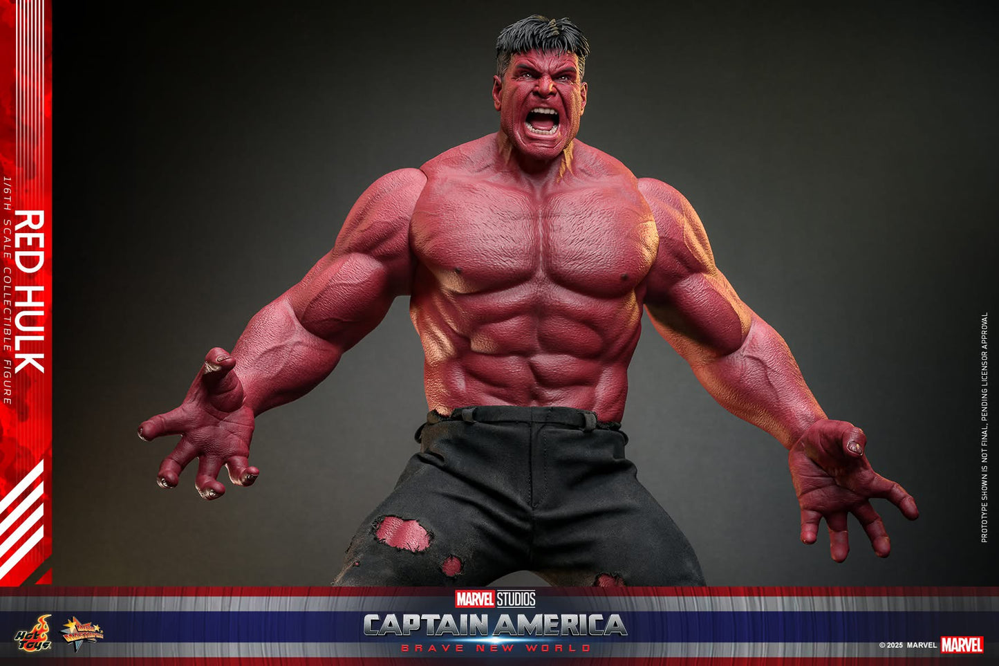 Preventa Figura Red Hulk - Captain America: Brave New World marca Hot Toys MMS797 escala 1/6