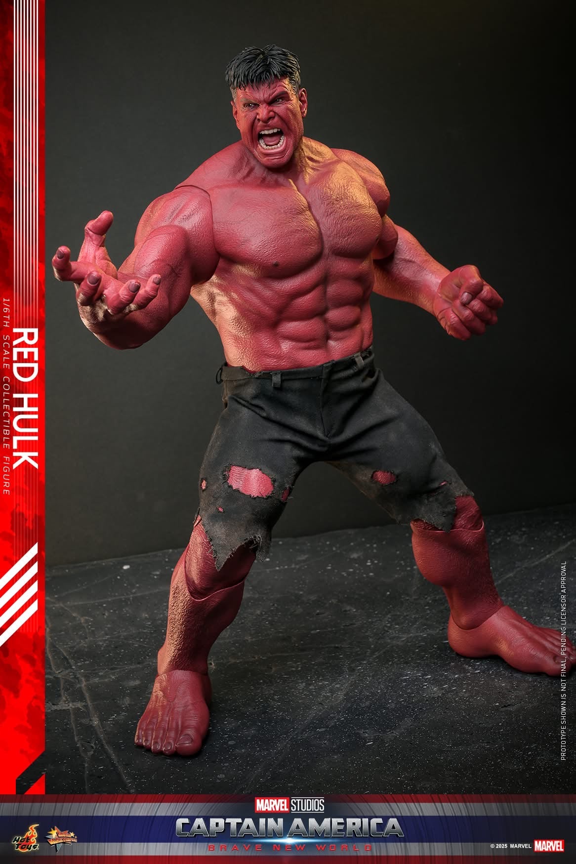 Preventa Figura Red Hulk - Captain America: Brave New World marca Hot Toys MMS797 escala 1/6