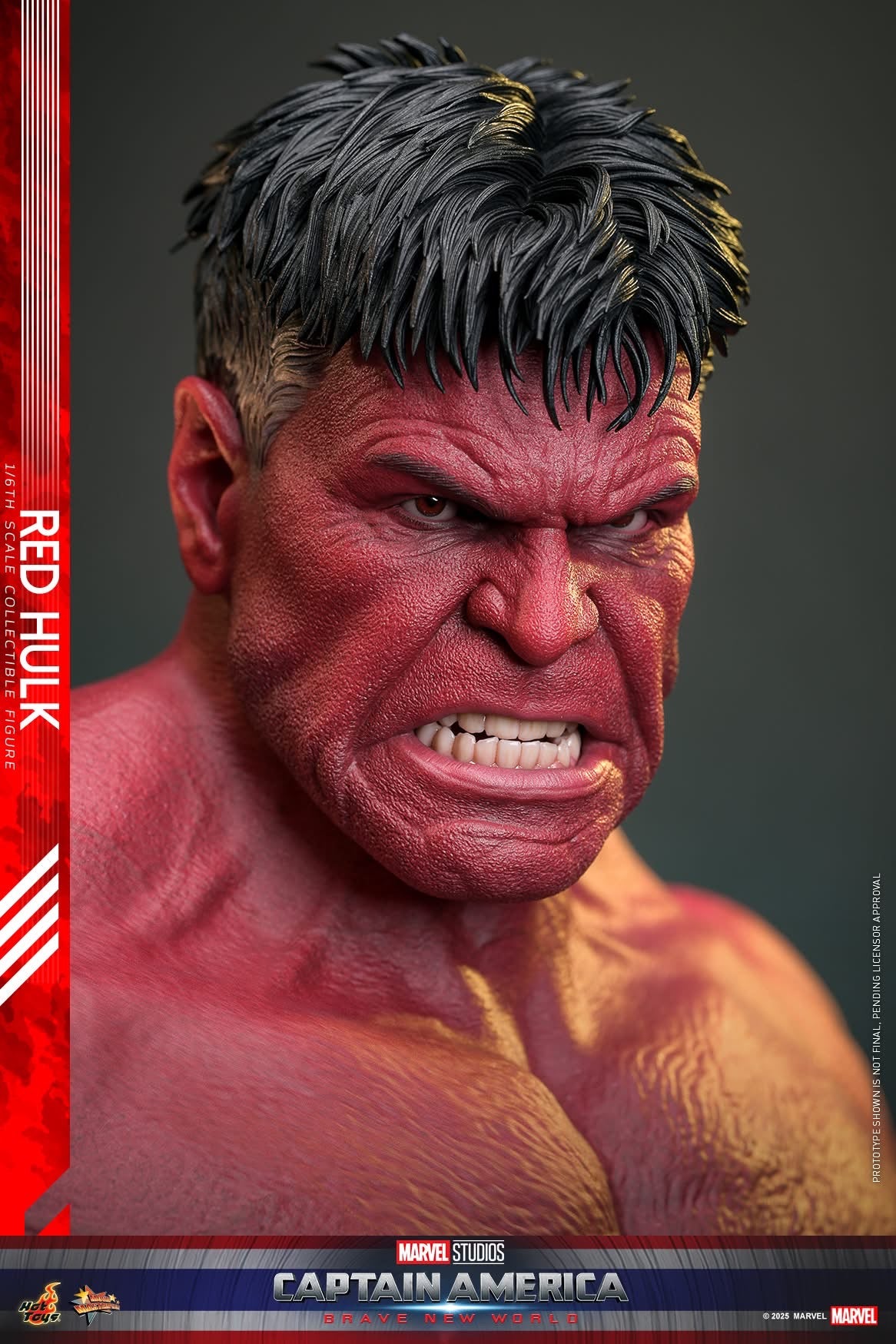 Preventa Figura Red Hulk - Captain America: Brave New World marca Hot Toys MMS797 escala 1/6