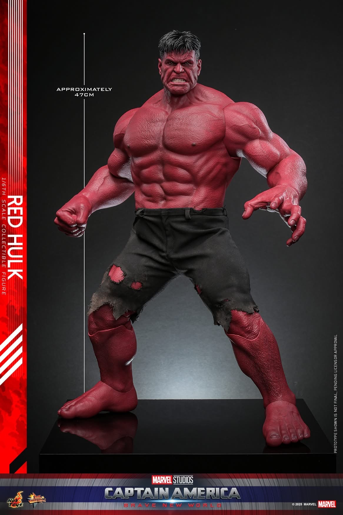 Preventa Figura Red Hulk - Captain America: Brave New World marca Hot Toys MMS797 escala 1/6