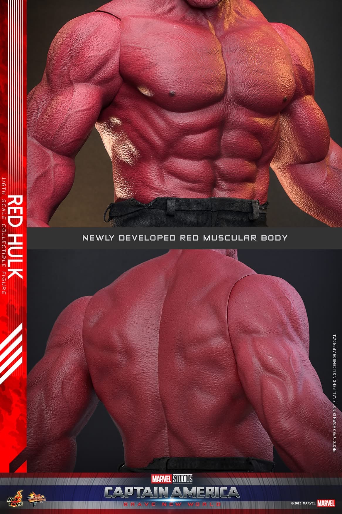 Preventa Figura Red Hulk - Captain America: Brave New World marca Hot Toys MMS797 escala 1/6
