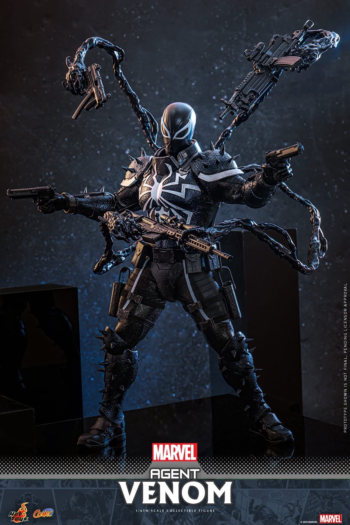 Preventa Figura Agent Venom - Marvel Comics marca Hot Toys CMS025 escala 1/6