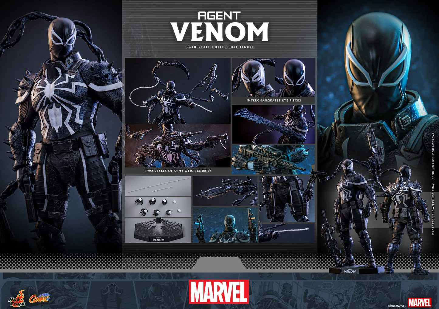 Preventa Figura Agent Venom - Marvel Comics marca Hot Toys CMS025 escala 1/6