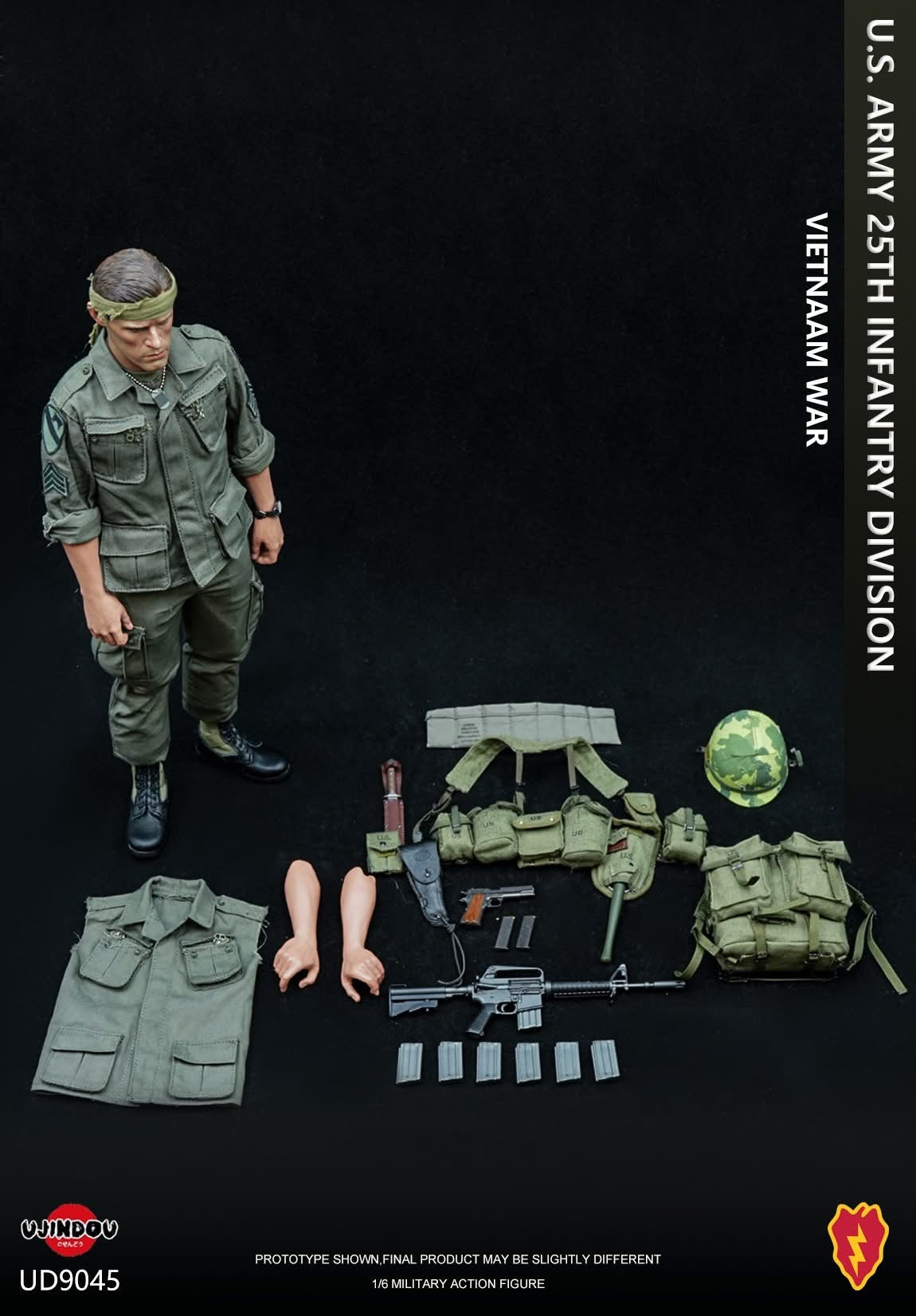 Pedido Figura U.S. Army 25TH Infantry Division Soldier - Vietnam War marca Ujindou UD9045 escala 1/6