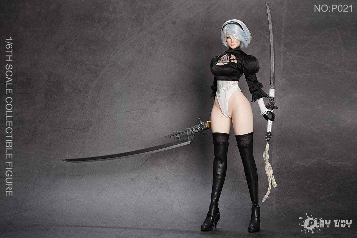 Segundo pago Figura Cosplay Robot Girl marca Play Toy P021 escala 1/6