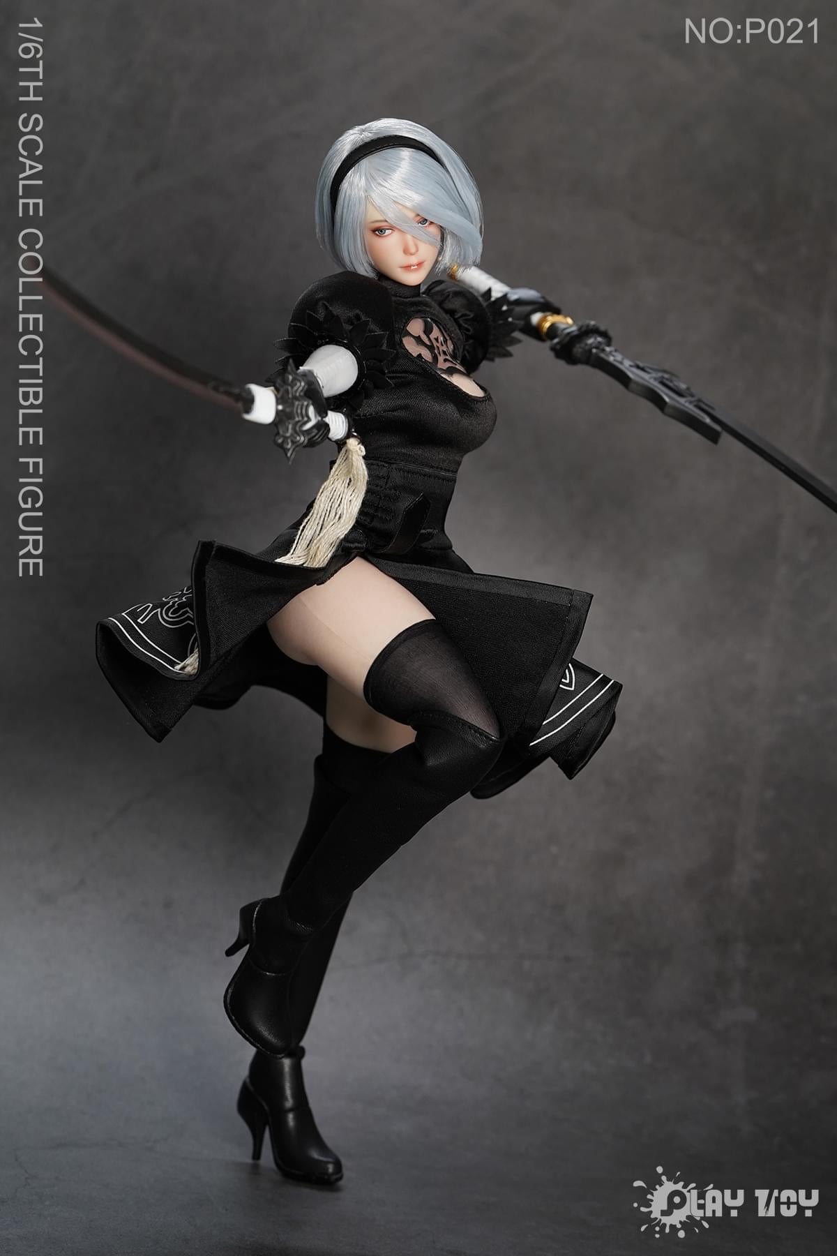Segundo pago Figura Cosplay Robot Girl marca Play Toy P021 escala 1/6
