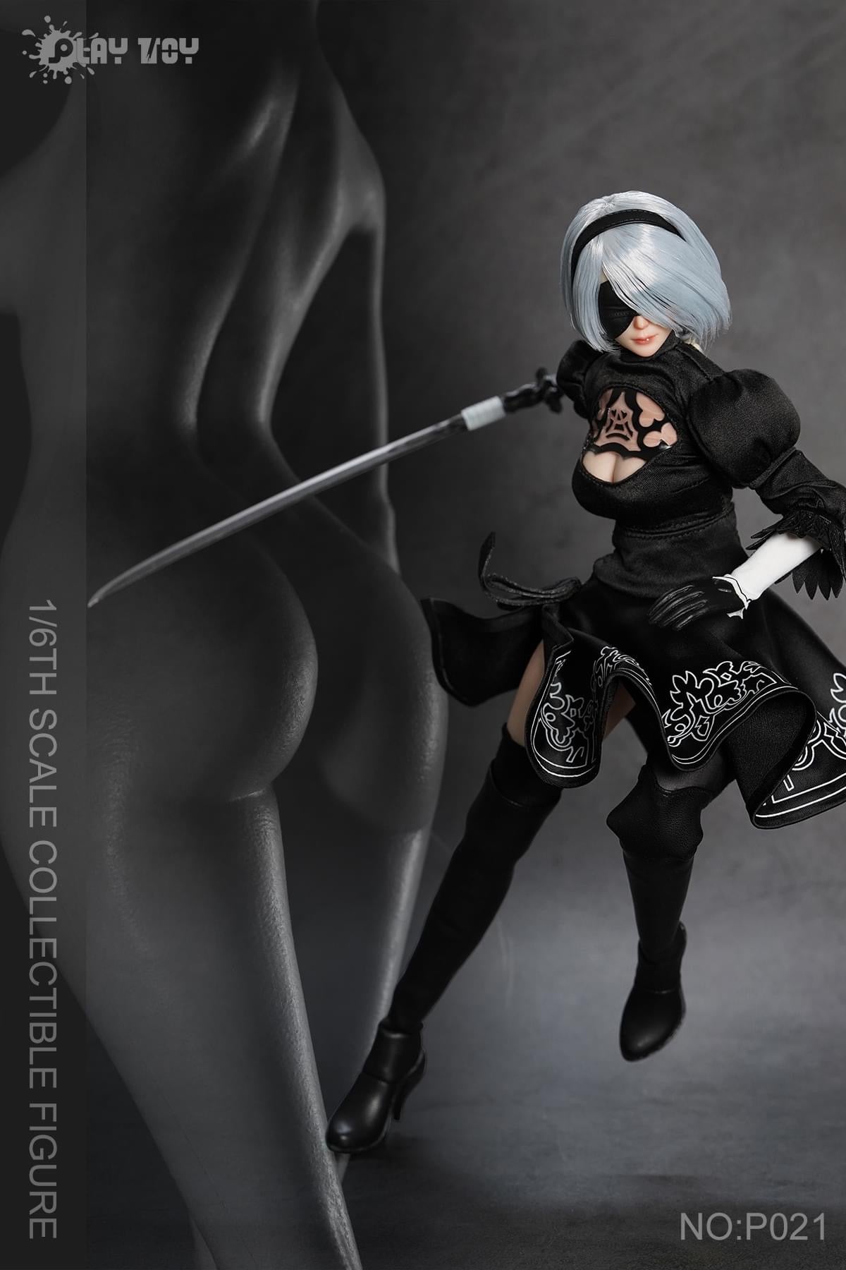 Segundo pago Figura Cosplay Robot Girl marca Play Toy P021 escala 1/6