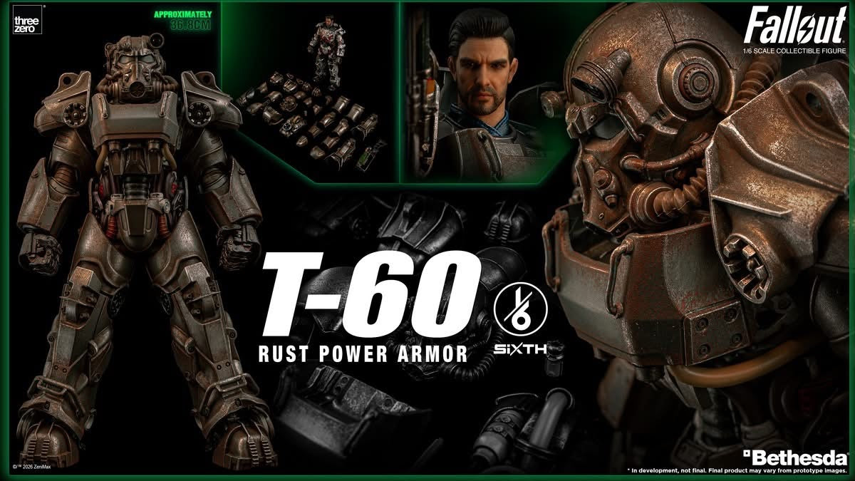 Preventa Figura T-60 Rust Power Armor - FALLOUT SiXTH marca Threezero 3Z1005 escala 1/6