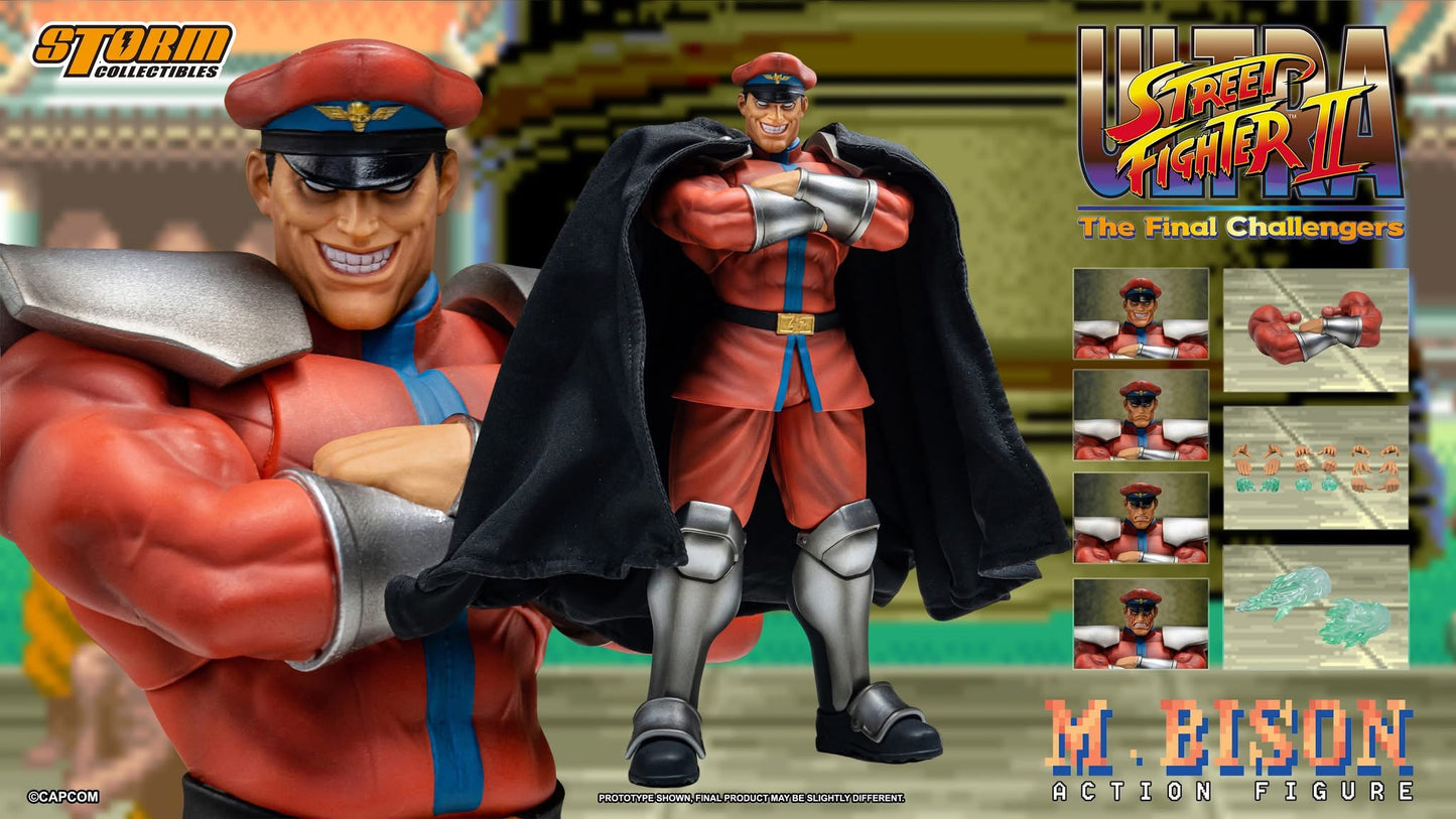 Preventa Figura M. BISON - Ultra Street Fighter II: The Final Challengers marca Storm Collectibles escala pequeña 1/12