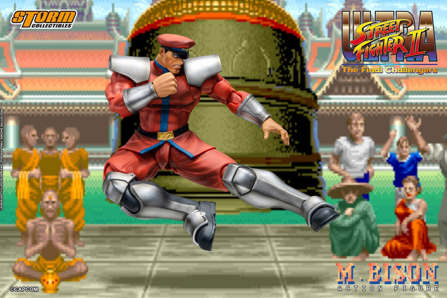 Preventa Figura M. BISON - Ultra Street Fighter II: The Final Challengers marca Storm Collectibles escala pequeña 1/12