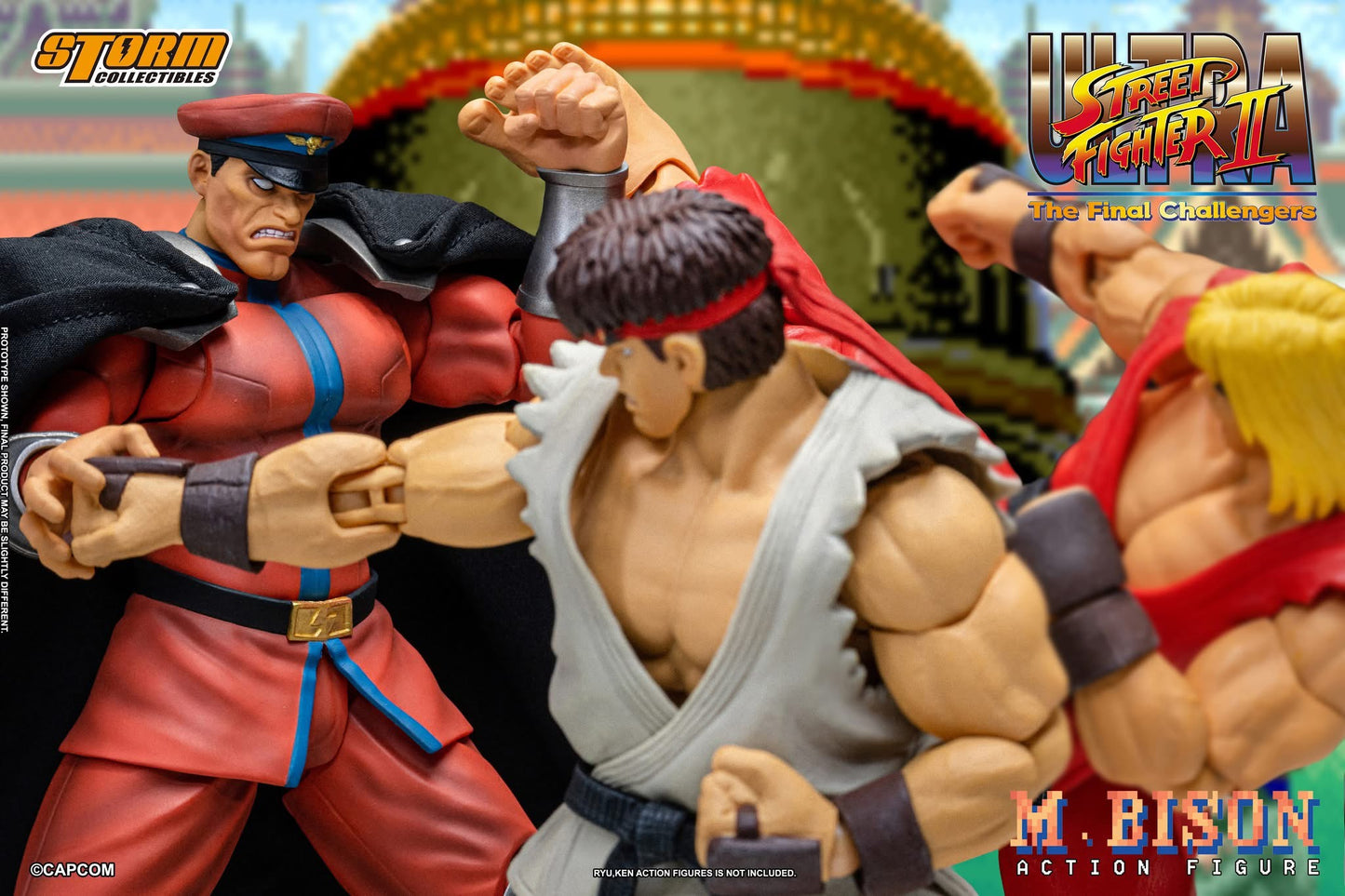 Preventa Figura M. BISON - Ultra Street Fighter II: The Final Challengers marca Storm Collectibles escala pequeña 1/12