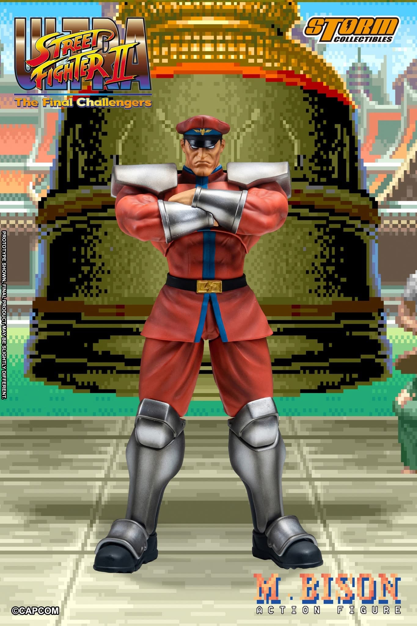 Preventa Figura M. BISON - Ultra Street Fighter II: The Final Challengers marca Storm Collectibles escala pequeña 1/12