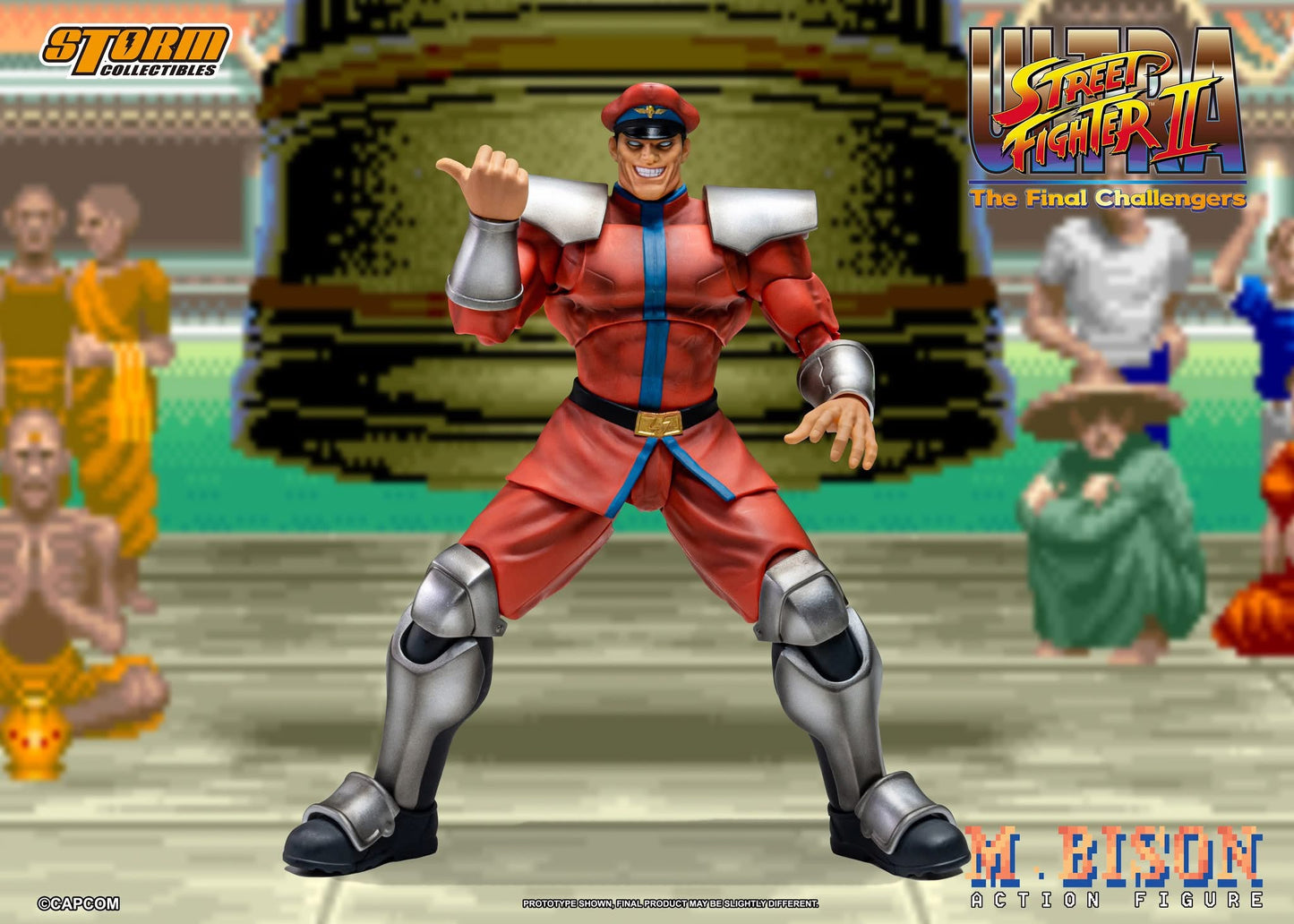 Preventa Figura M. BISON - Ultra Street Fighter II: The Final Challengers marca Storm Collectibles escala pequeña 1/12