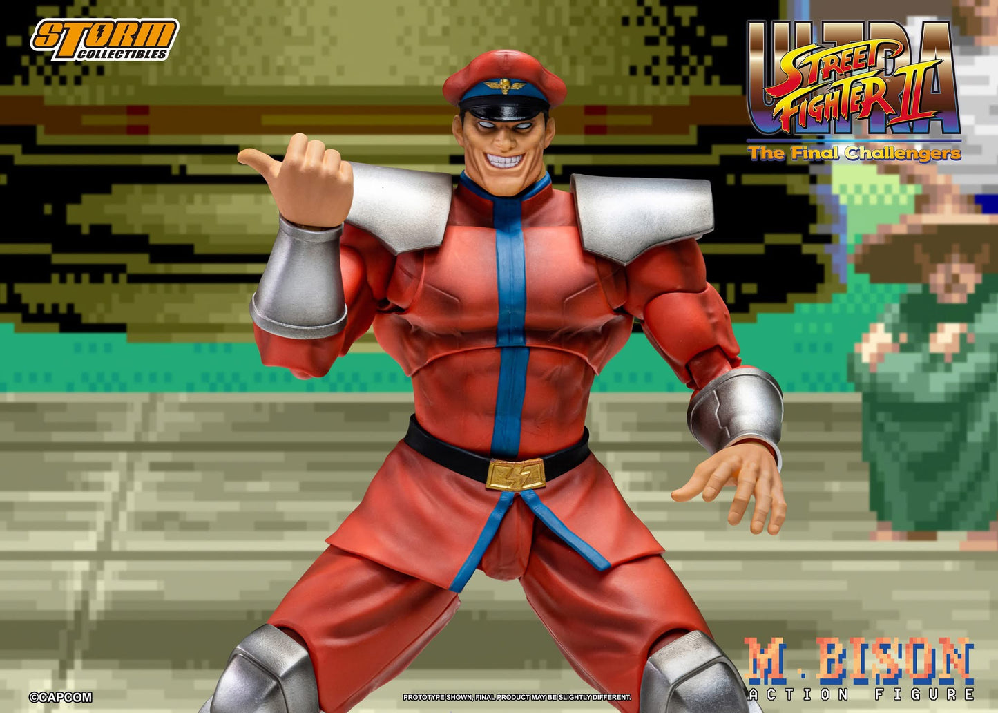 Preventa Figura M. BISON - Ultra Street Fighter II: The Final Challengers marca Storm Collectibles escala pequeña 1/12