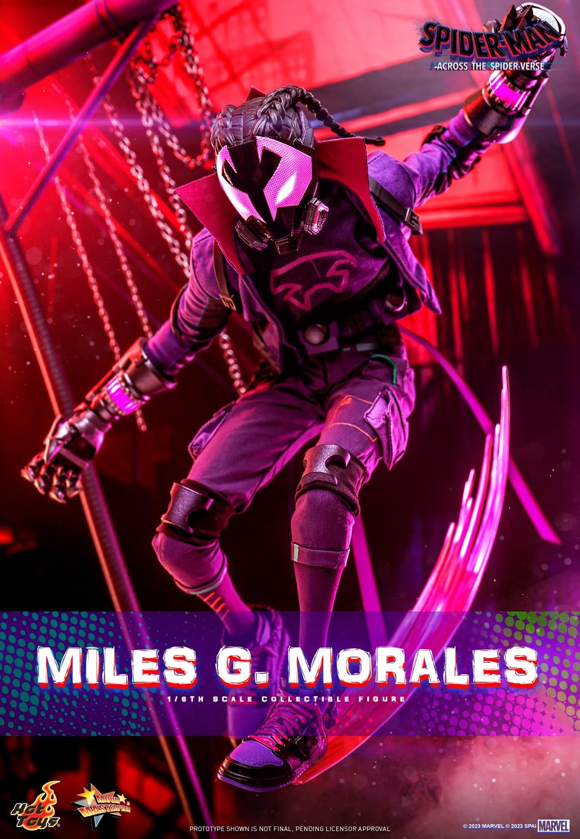 Pedido Figura MILES G. MORALES - Spider-Man: Across the Spider-Verse marca Hot Toys MMS725 escala 1/6