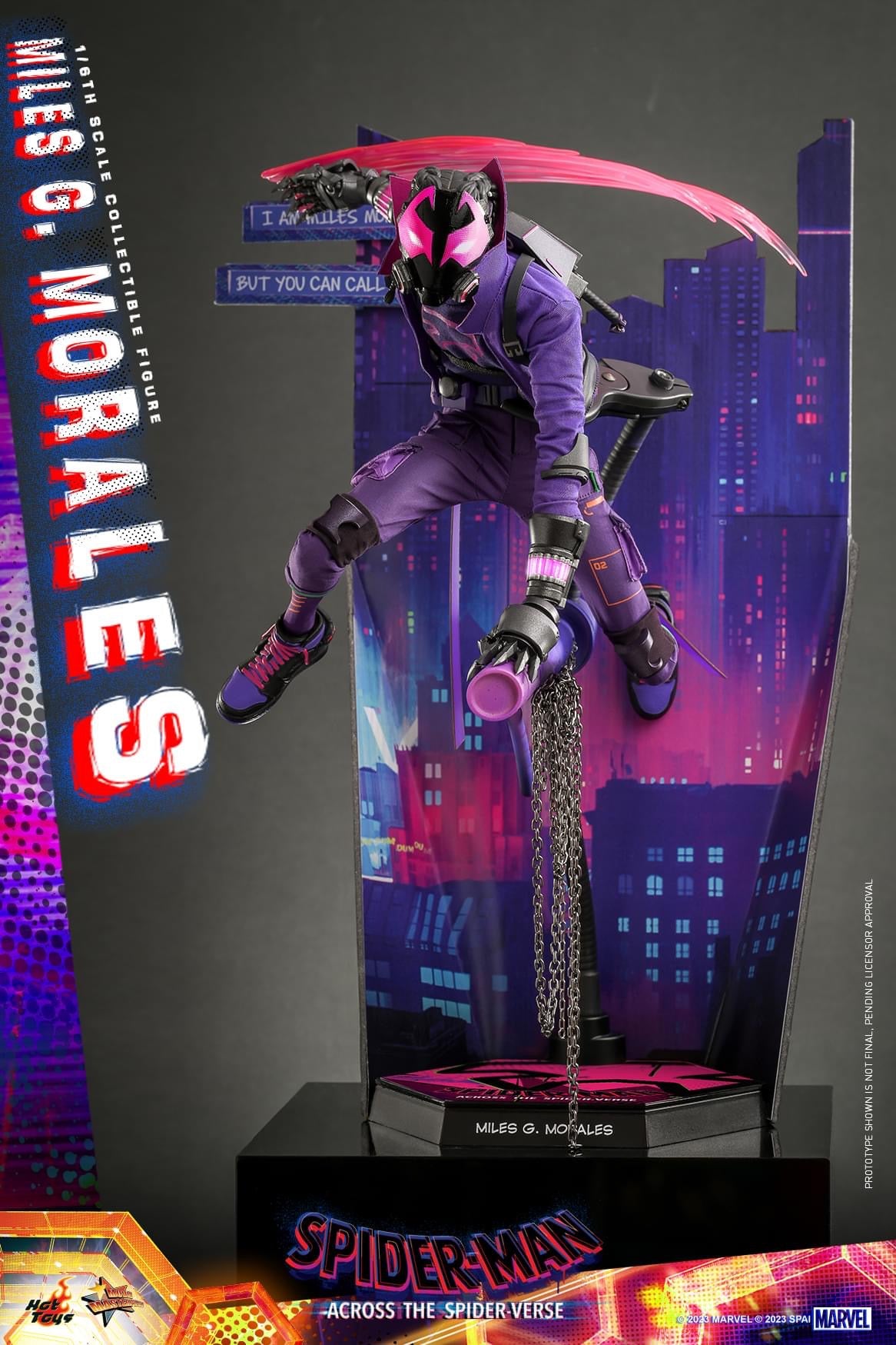 Pedido Figura MILES G. MORALES - Spider-Man: Across the Spider-Verse marca Hot Toys MMS725 escala 1/6