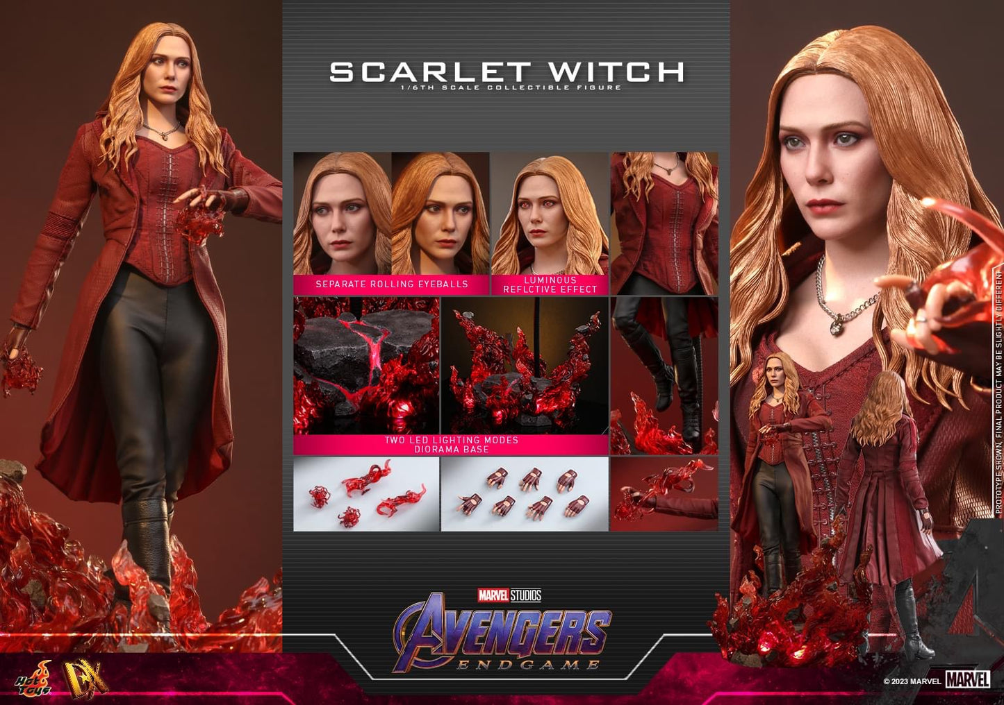 Preventa Figura SCARLET WITCH - Avengers: Endgame marca Hot Toys DX-35 escala 1/6