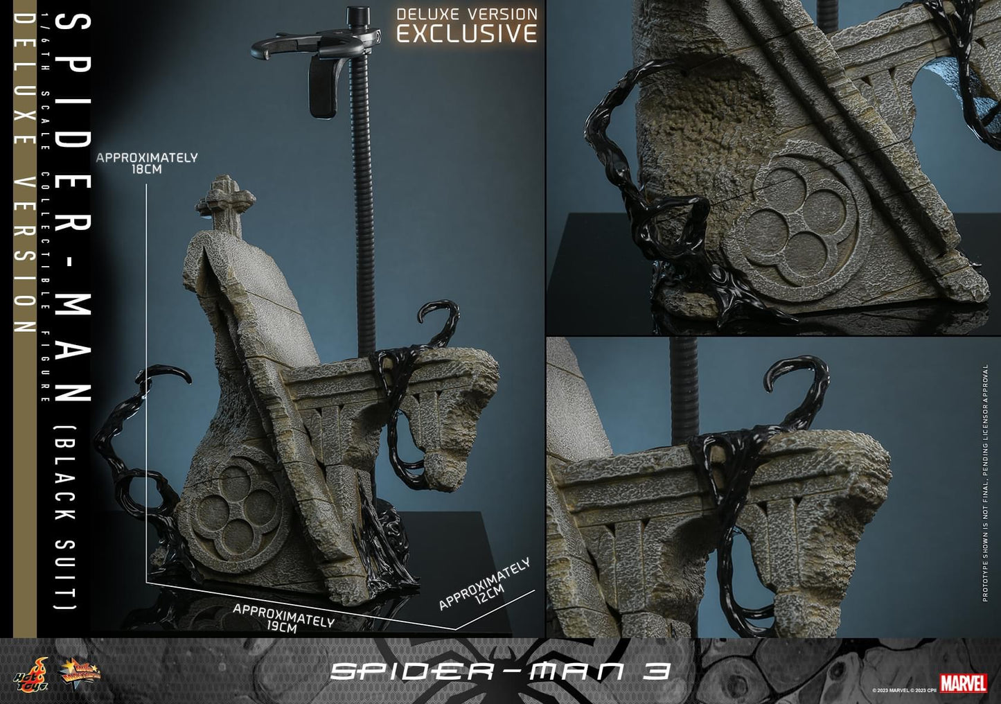Pedido Figura SPIDER-MAN (Black Suit) (Deluxe Edition) - Spider-Man 3 marca Hot Toys MMS728 escala 1/6