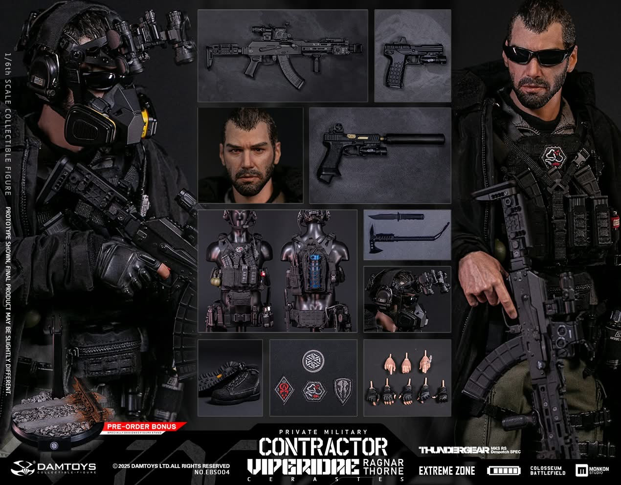 Preventa Figura Contractor Ragnar marca Damtoys escala 1/6