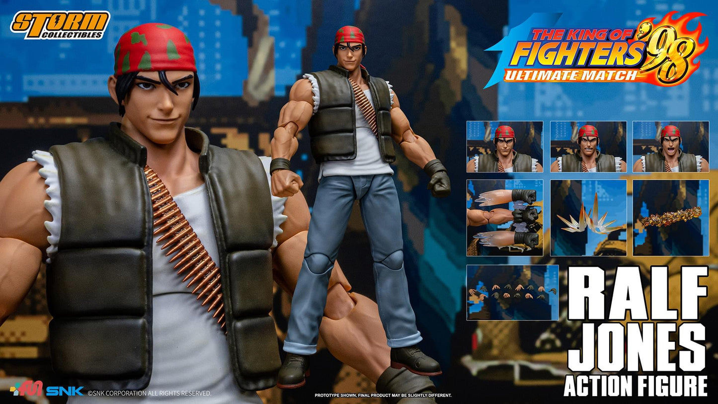 Pedido Figura Ralf Jones - The King of Fighters '98 Unlimited Match marca Storm Collectibles SKKF14 escala pequeña 1/12