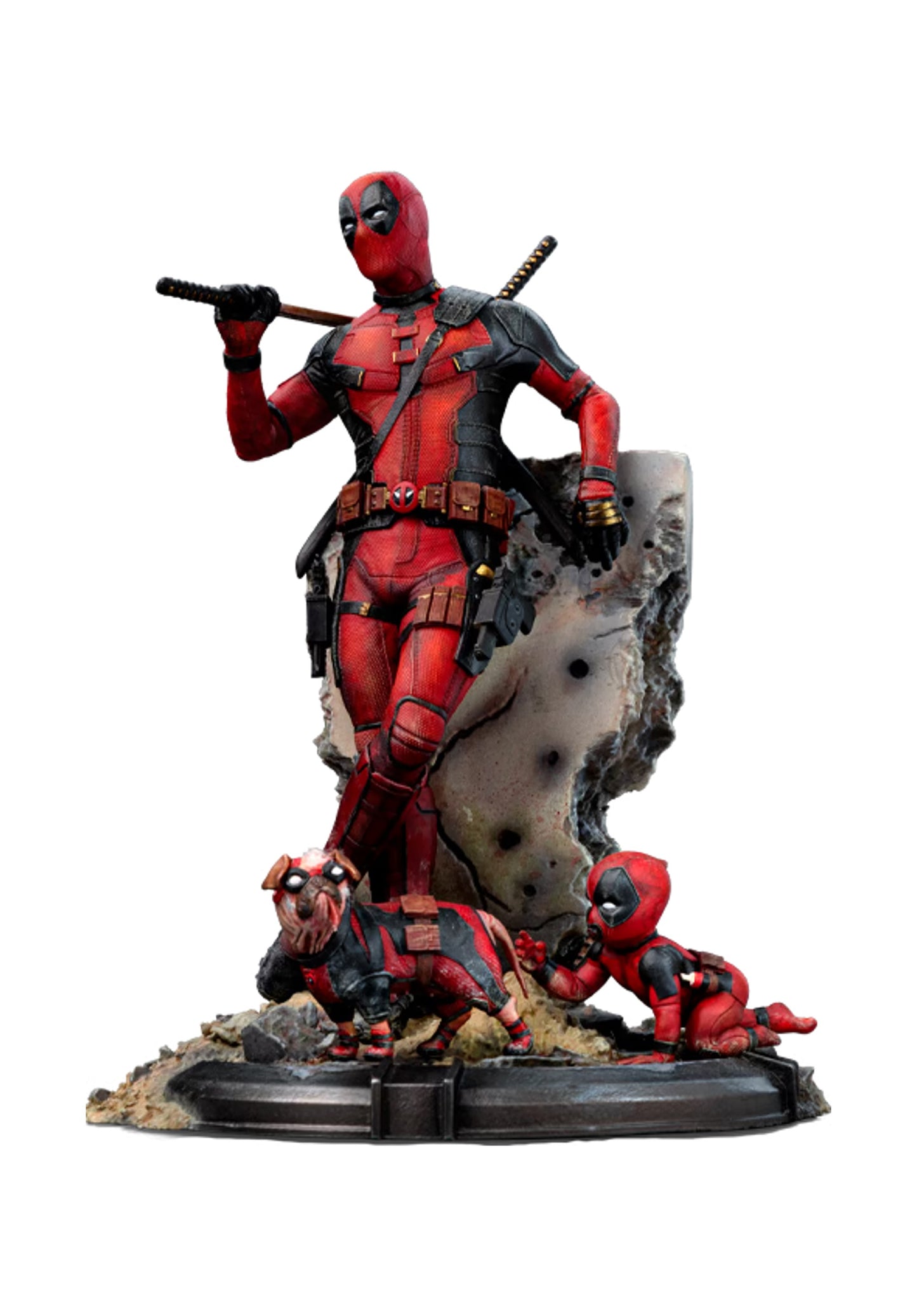 Pedido Estatua Deadpool (con Babypool & Dogpool) - Deadpool & Wolverine - Limited Edition marca Iron Studios escala de arte 1/10