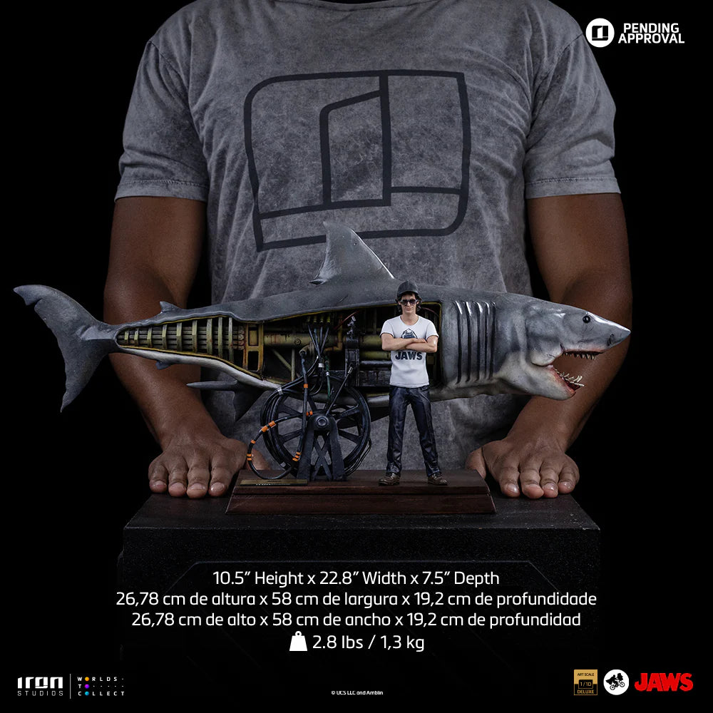 Preventa Steven Spielberg (Deluxe version) - JAWS (1975) 50 Aniversario marca Iron Studios escala de arte 1/10