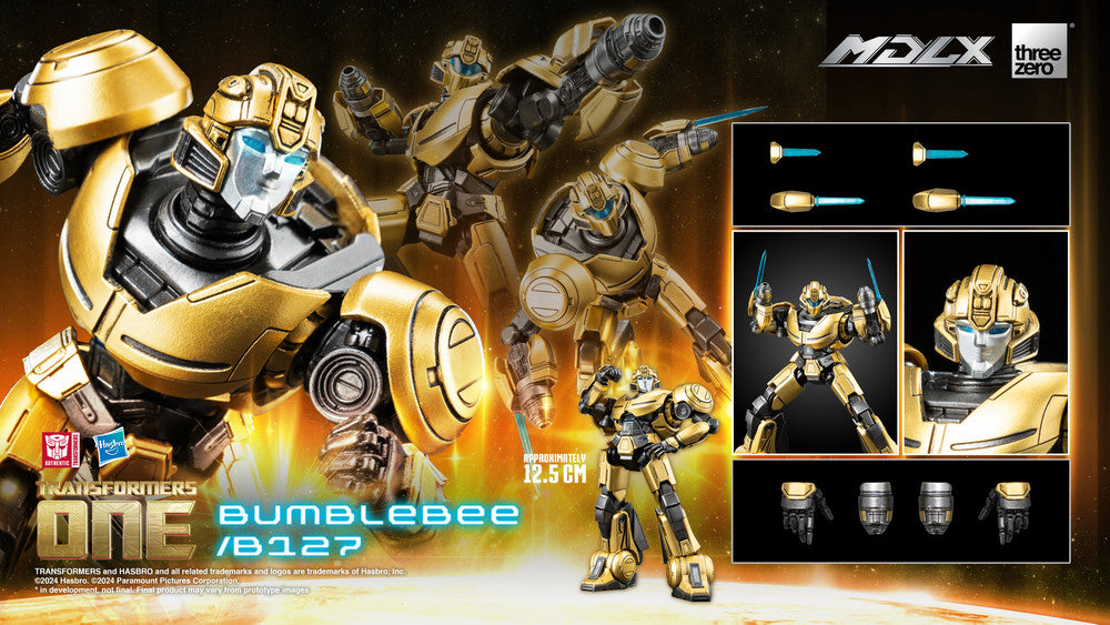 Preventa Figura MDLX Bumblebee/B127 - Transformers One marca Threezero 3Z0840 (12.5 cm)