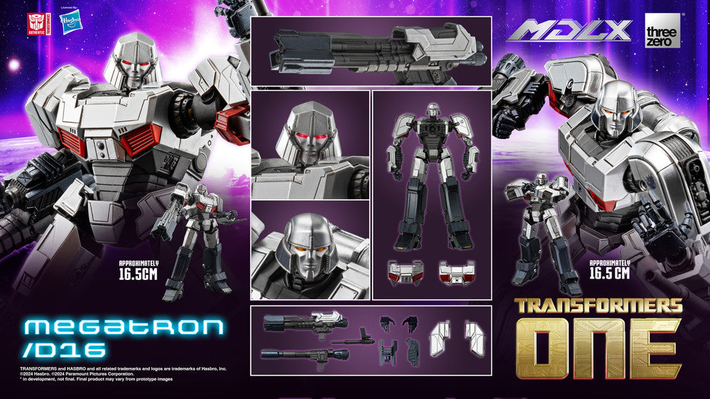 Preventa Figura MDLX Megatron/D16- Transformers One marca Threezero 3Z0842 (16 cm)