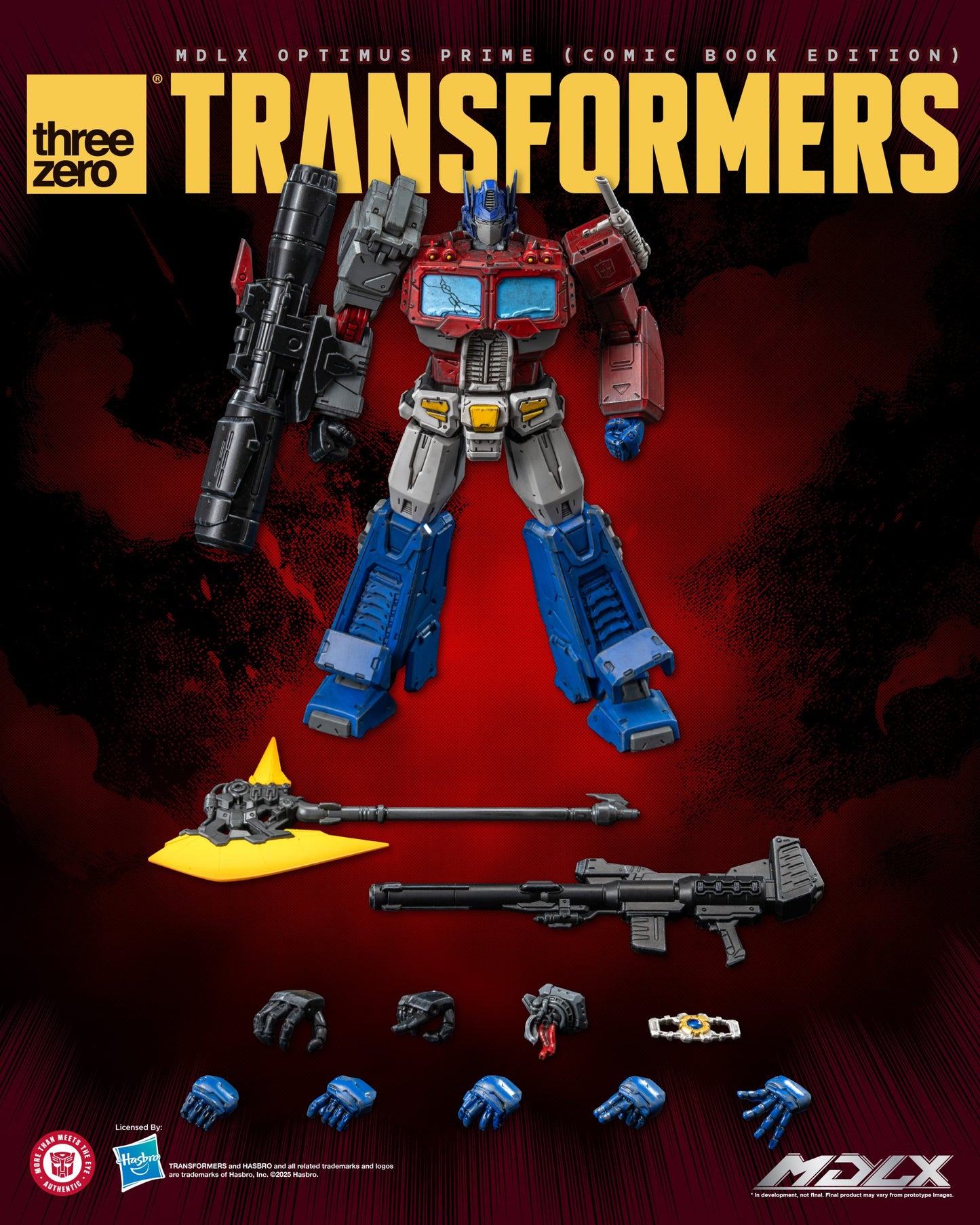 Preventa Figura MDLX Optimus Prime (Comic Book Edition) – Transformers marca Threezero 3Z0871 (17.8 cm)