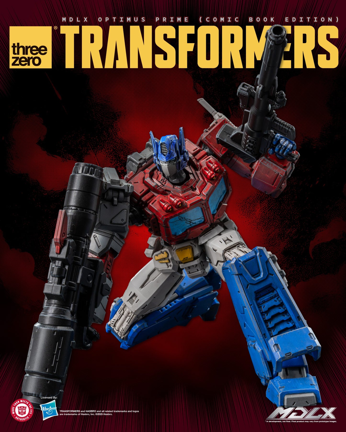Preventa Figura MDLX Optimus Prime (Comic Book Edition) – Transformers marca Threezero 3Z0871 (17.8 cm)