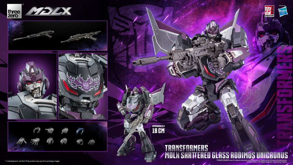 Pedido Figura MDLX Rodimus Unicronus - Transformers Shattered Glass marca Threezero 3Z0717 (18 cm)