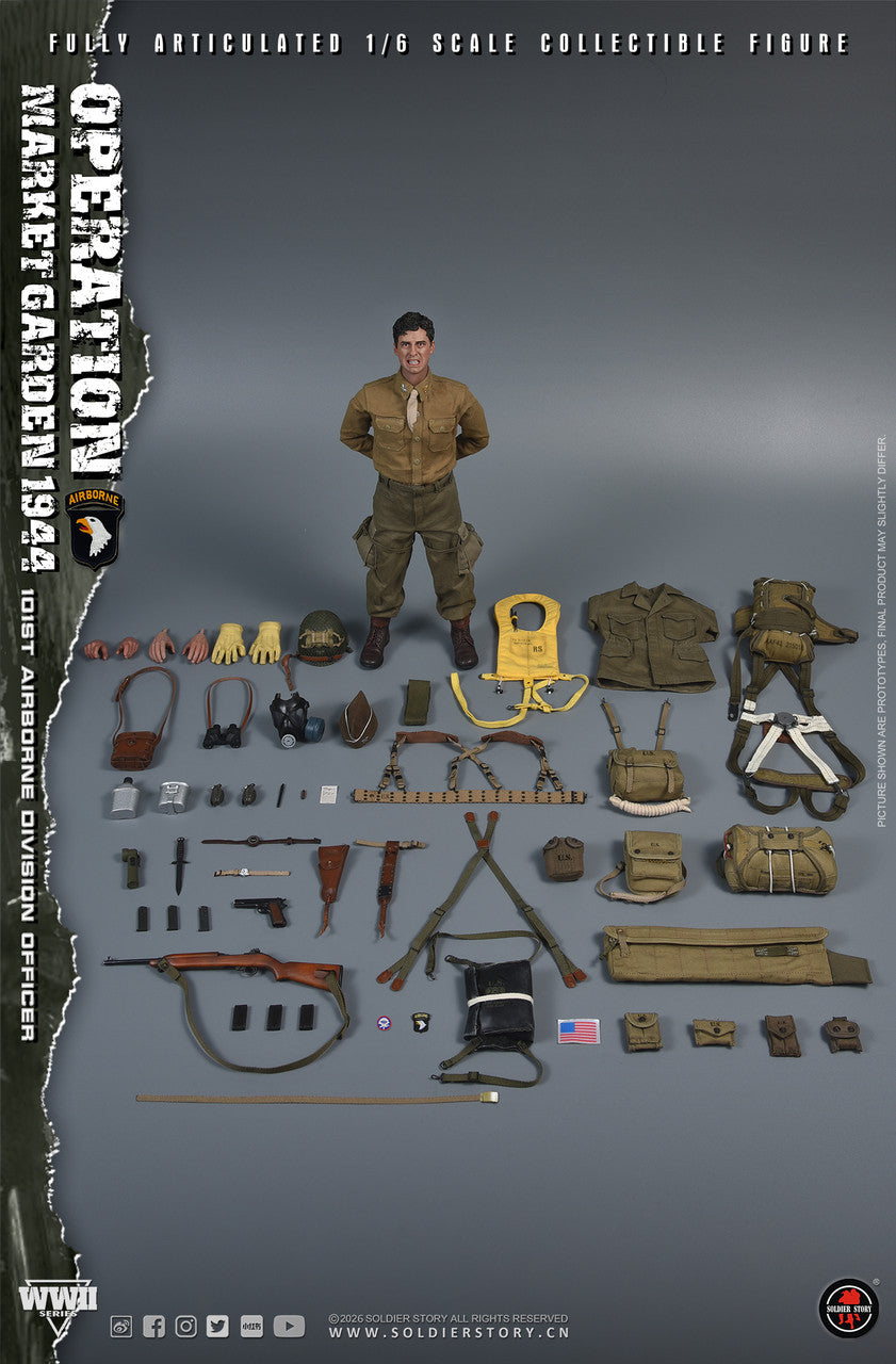 Preventa Figura 101st Airborne Division Officer marca Soldier Story SS145 escala 1/6