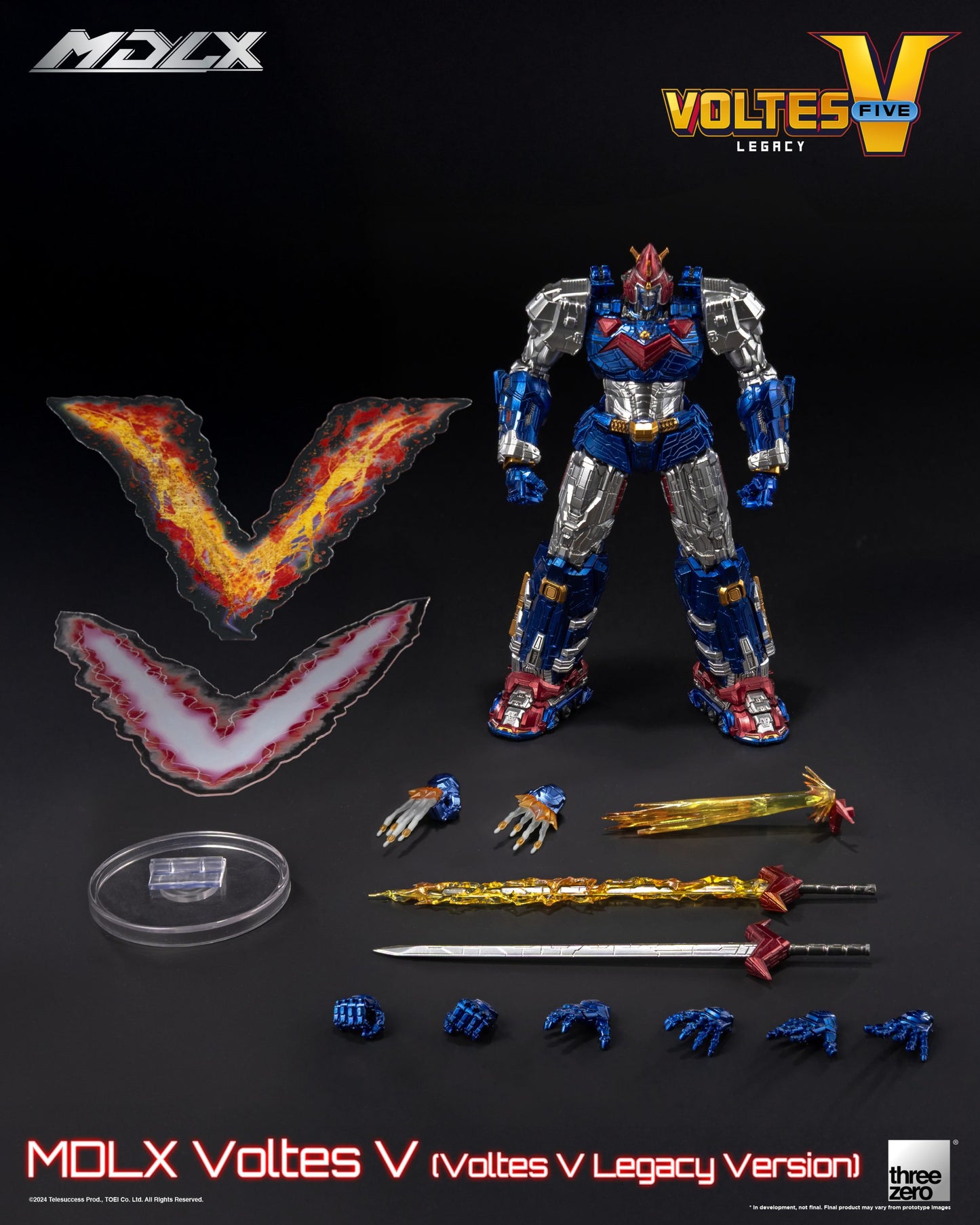 Preventa Figura MDLX Voltes V (Voltes V Legacy Version) - Voltes V: Legacy marca Threezero 3Z0666 (15 cm)