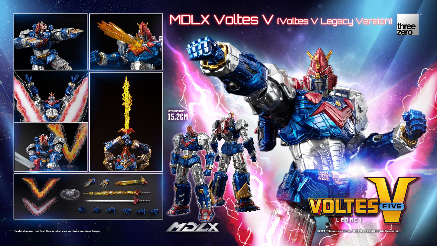 Preventa Figura MDLX Voltes V (Voltes V Legacy Version) - Voltes V: Legacy marca Threezero 3Z0666 (15 cm)