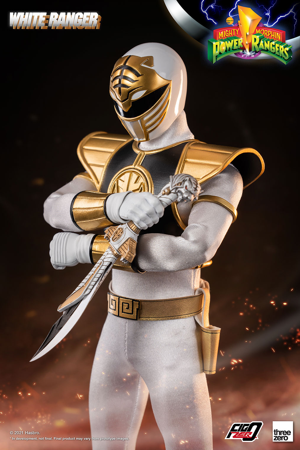 Pedido Figura White Ranger - Mighty Morphin Power Rangers - FigZero marca Threezero 3Z0299 escala 1/6