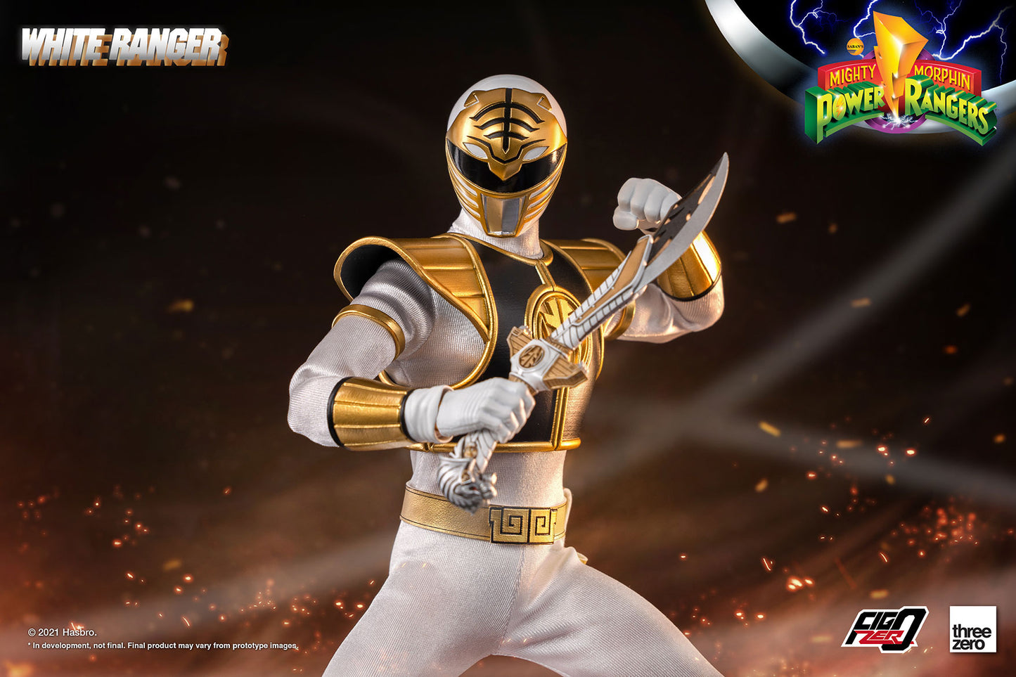 Pedido Figura White Ranger - Mighty Morphin Power Rangers - FigZero marca Threezero 3Z0299 escala 1/6