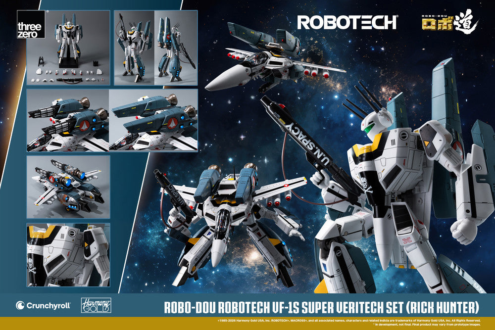 Preventa Figura ROBO-DOU VF-1S Super Veritech (Rick Hunter) - ROBOTECH marca Threezero 3Z0307 escala 1/72