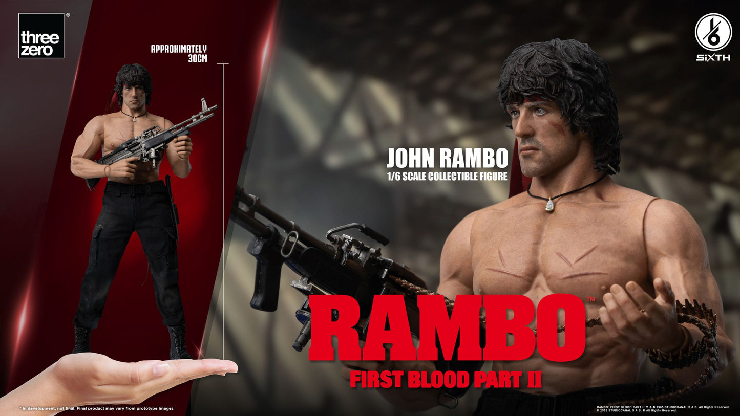 Pedido Figura John Rambo - Rambo: First Blood Part II marca Threezero 3Z0328 escala 1/6
