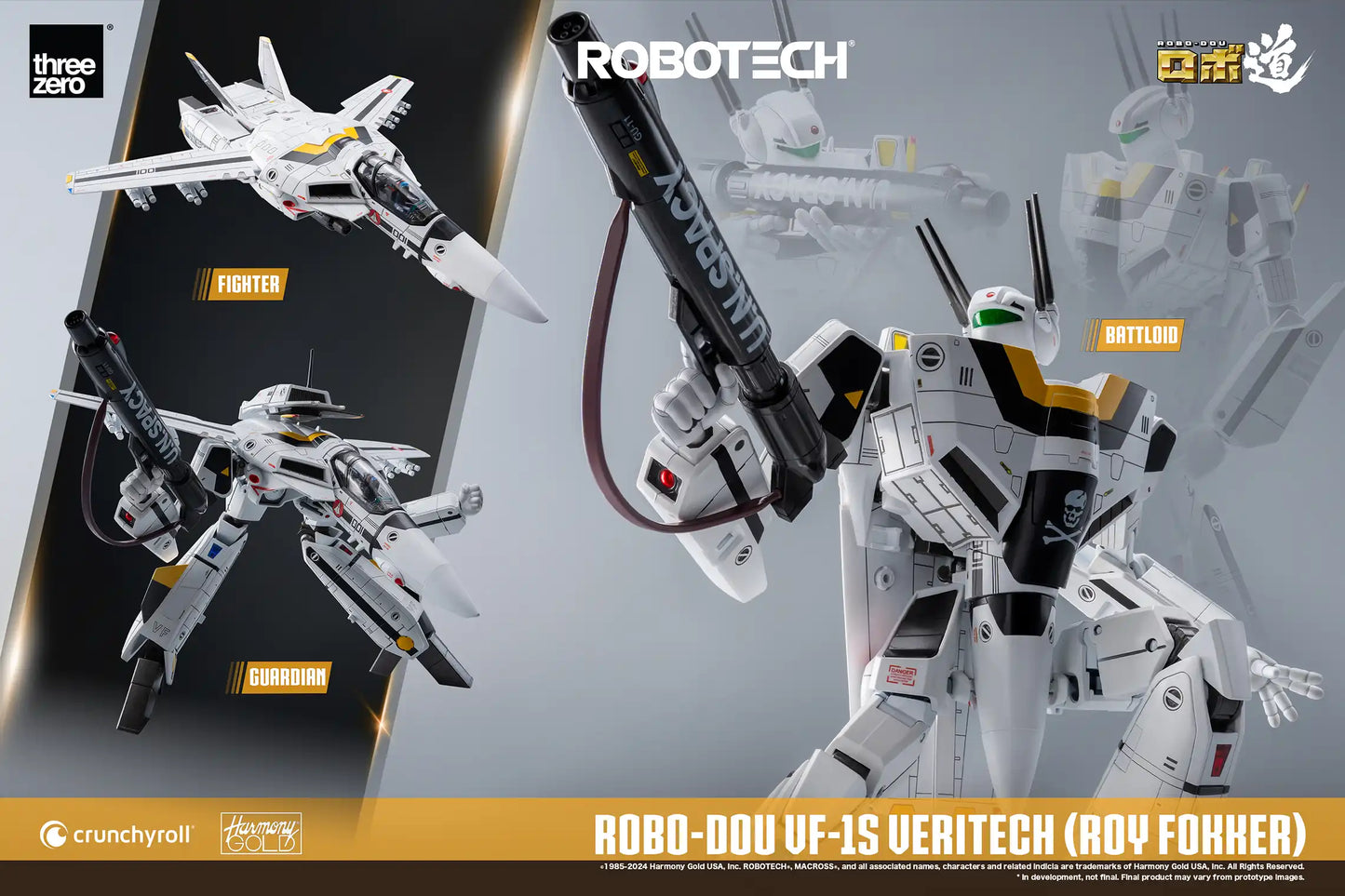 Pedido Figura ROBO-DOU VF-1J Veritech (Roy Fokker) - ROBOTECH marca Threezero 3Z0305 escala 1/72