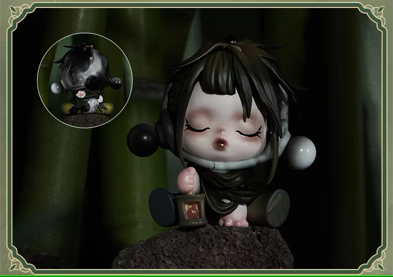 Pedido Caja de Figuras SKULLPANDA x The Ink Plum Blossom Series (con 12 piezas) (Blind Box) marca POP MART (8 cm)