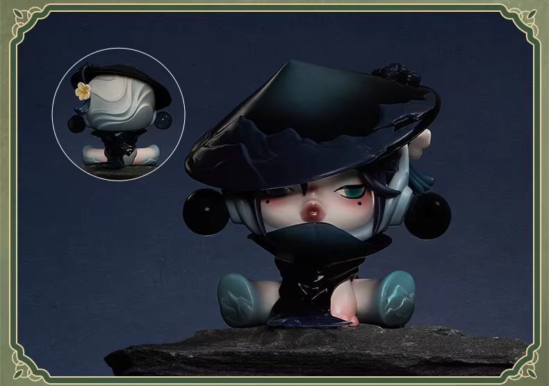Pedido Caja de Figuras SKULLPANDA x The Ink Plum Blossom Series (con 12 piezas) (Blind Box) marca POP MART (8 cm)