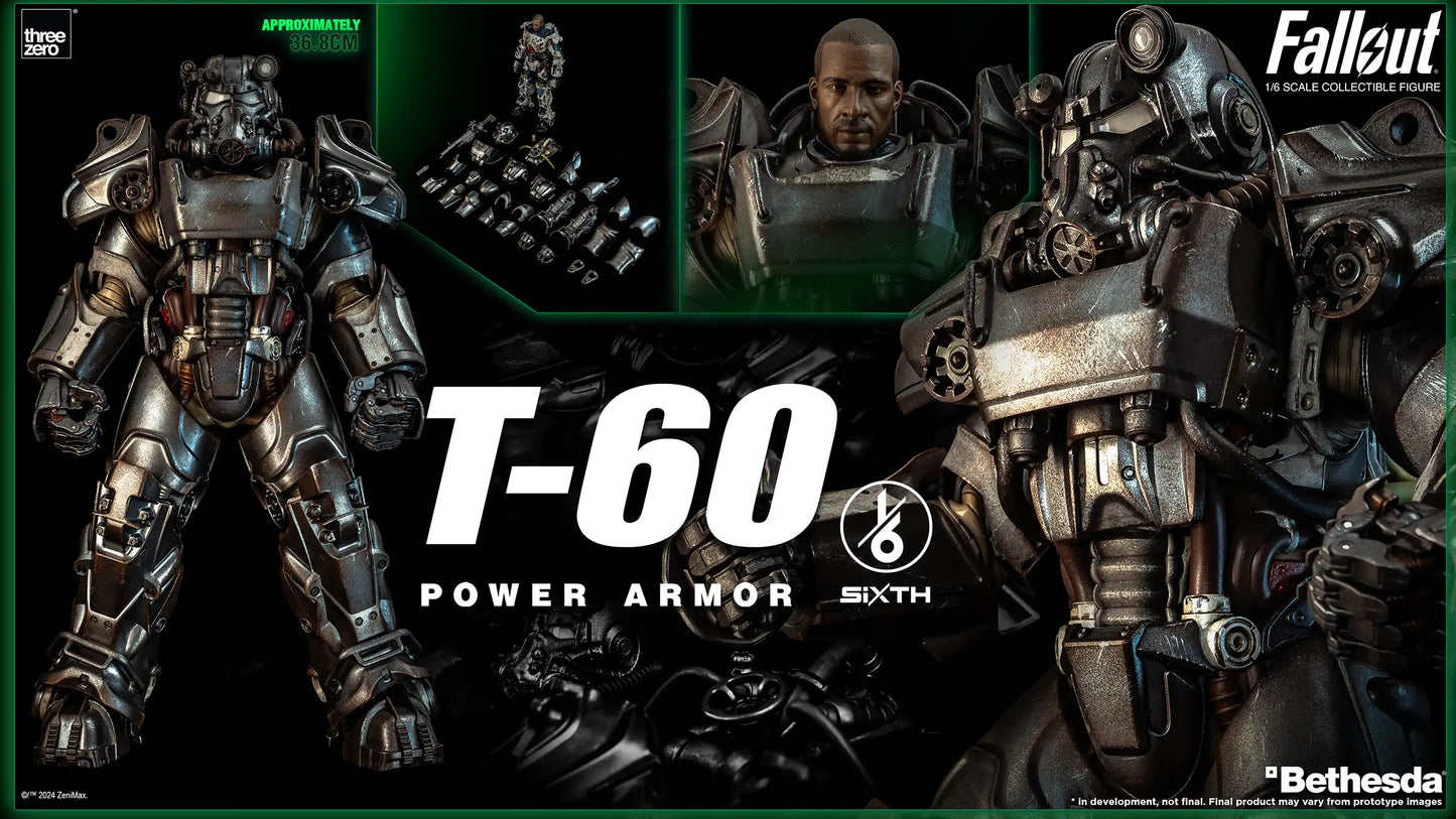 Preventa Figura T-60 Power Armor - FALLOUT marca Threezero 3Z0856 escala 1/6 (relanzamiento)