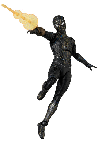 Preventa Figura Spider-Man (Black & Gold Suit)- Spider-Man: No Way Home - MAFEX No. 308 marca Medicom Toy escala 1/12