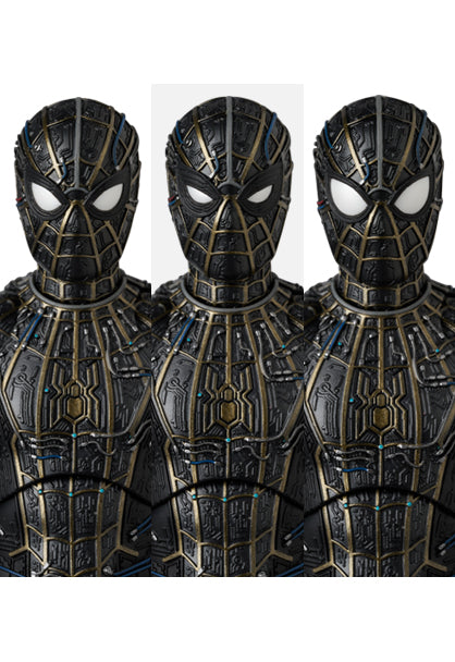 Preventa Figura Spider-Man (Black & Gold Suit)- Spider-Man: No Way Home - MAFEX No. 308 marca Medicom Toy escala 1/12