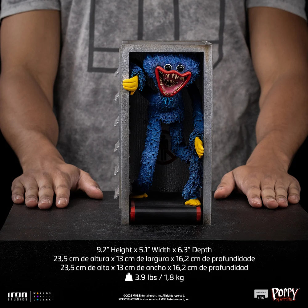 Preventa Estatua Huggy Wuggy - Poppy Playtime marca Iron Studios escala de arte 1/10