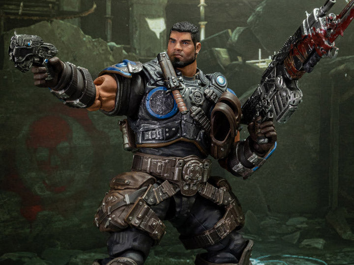 Preventa Figura Dominic Santiago - Gears of War marca Storm Collectibles escala pequeña 1/12