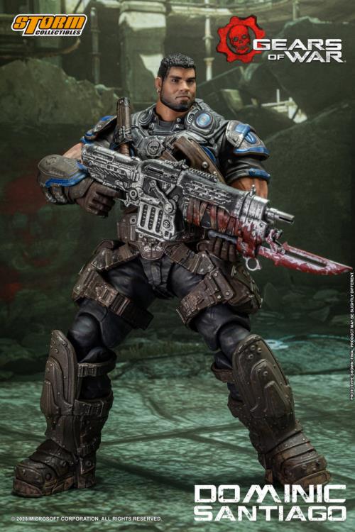 Preventa Figura Dominic Santiago - Gears of War marca Storm Collectibles escala pequeña 1/12