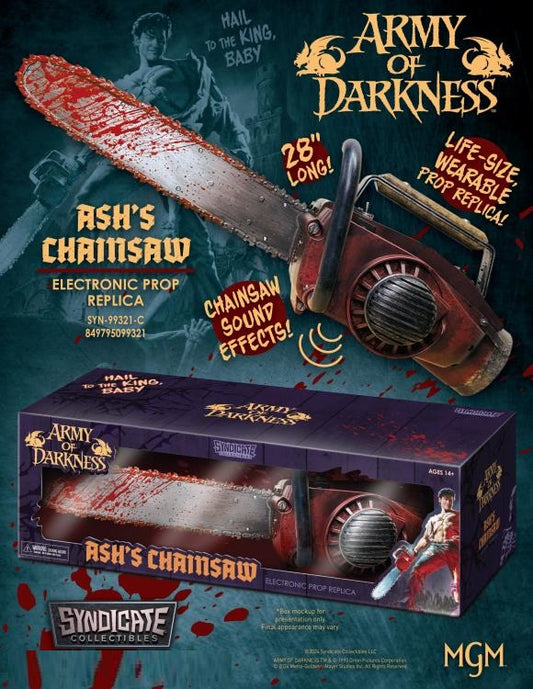 Pedido Prop Replica Ash's Chainsaw (Electrónico) - Army of Darkness marca Syndicate Collectibles escala real 1/1