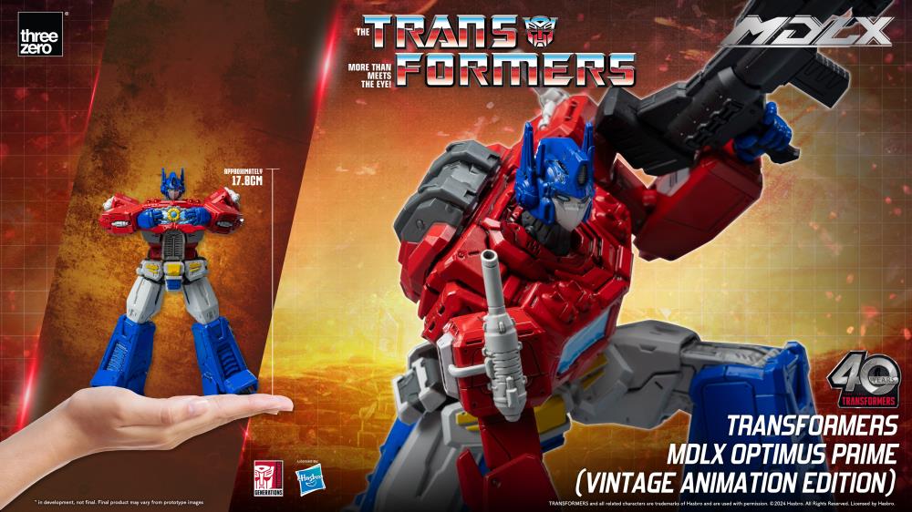 Pedido Figura MDLX Optimus Prime (Vintage Animation) Exclusive 40th Aniversary - Transformers marca Threezero 3Z0692 (17.8 cm)